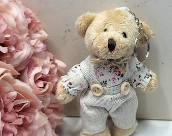Teddy Bear Plush Keychain | Plush Keyring | Teddy Bear Charm |Keychain Charm | Backpack Charm | Back to School | Gift for Her | Gift for Him