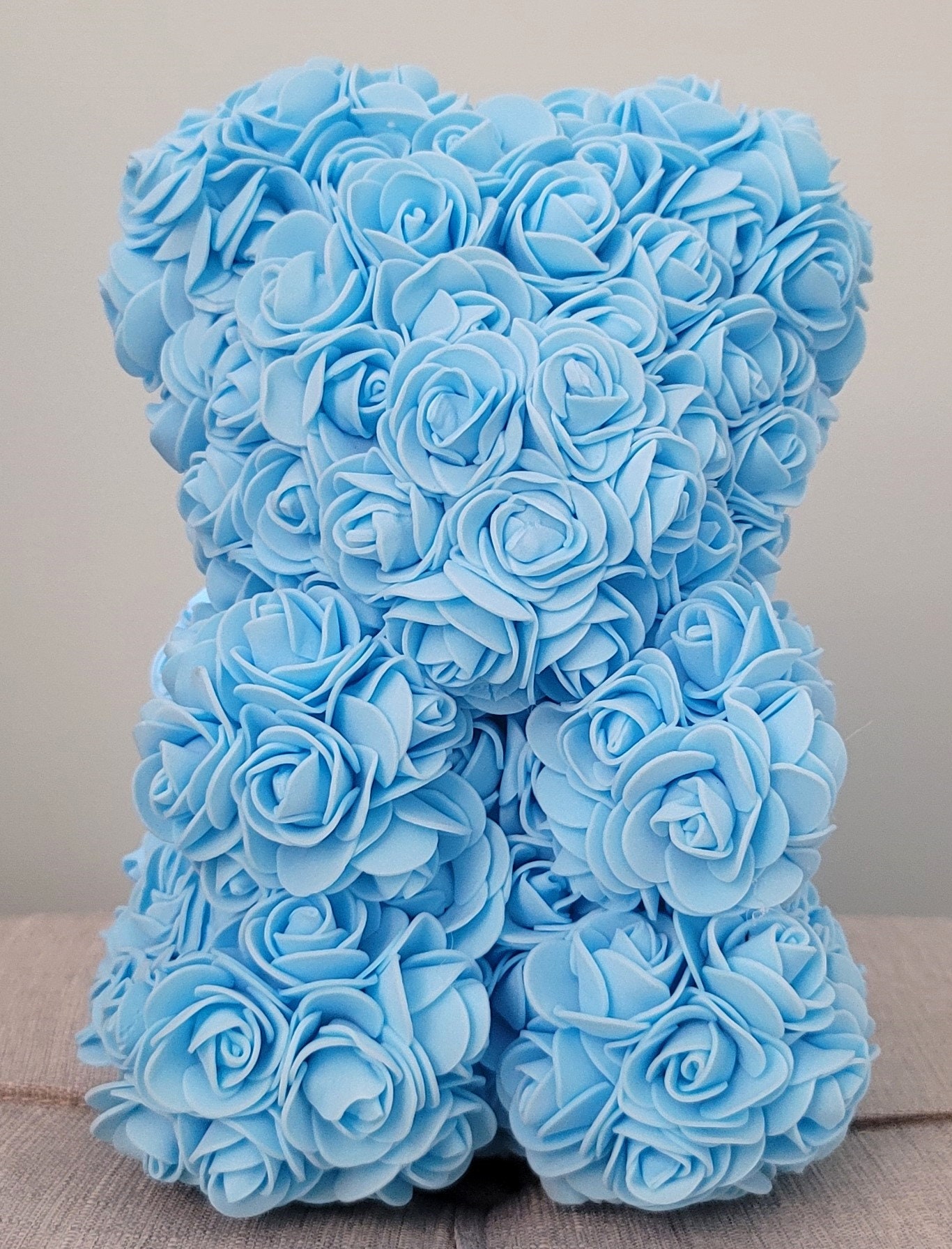 Teddy Bear - Rose Teddy Bear, Baby Shower Decor- Boy Baby Shower - Baby ...