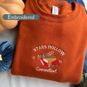 Stars Hollow Connecticut Sweatshirt, Stars Hollow Embroidered ...