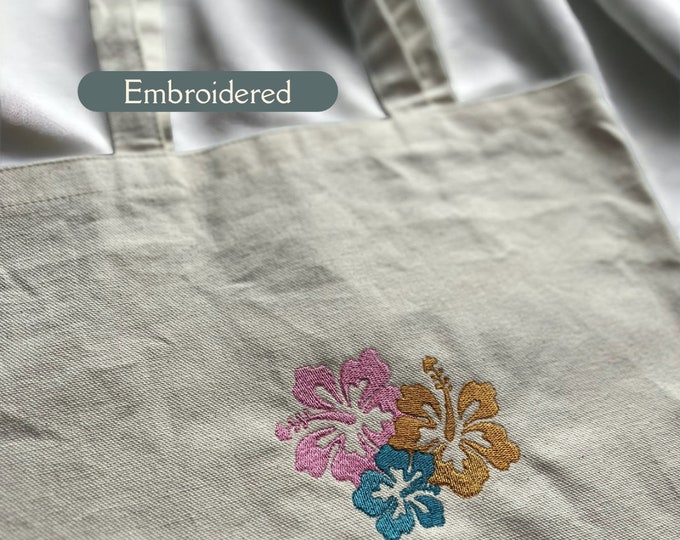 The Botanist’s Tote | Embroidered Botanical Motifs (15 Artisan Hours)