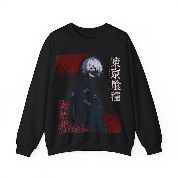 Kaneki Ken Tokyo Ghoul Unisex Sweatshirt/ Cotton Anime Sweater/ Anime Manga Fanart Collection