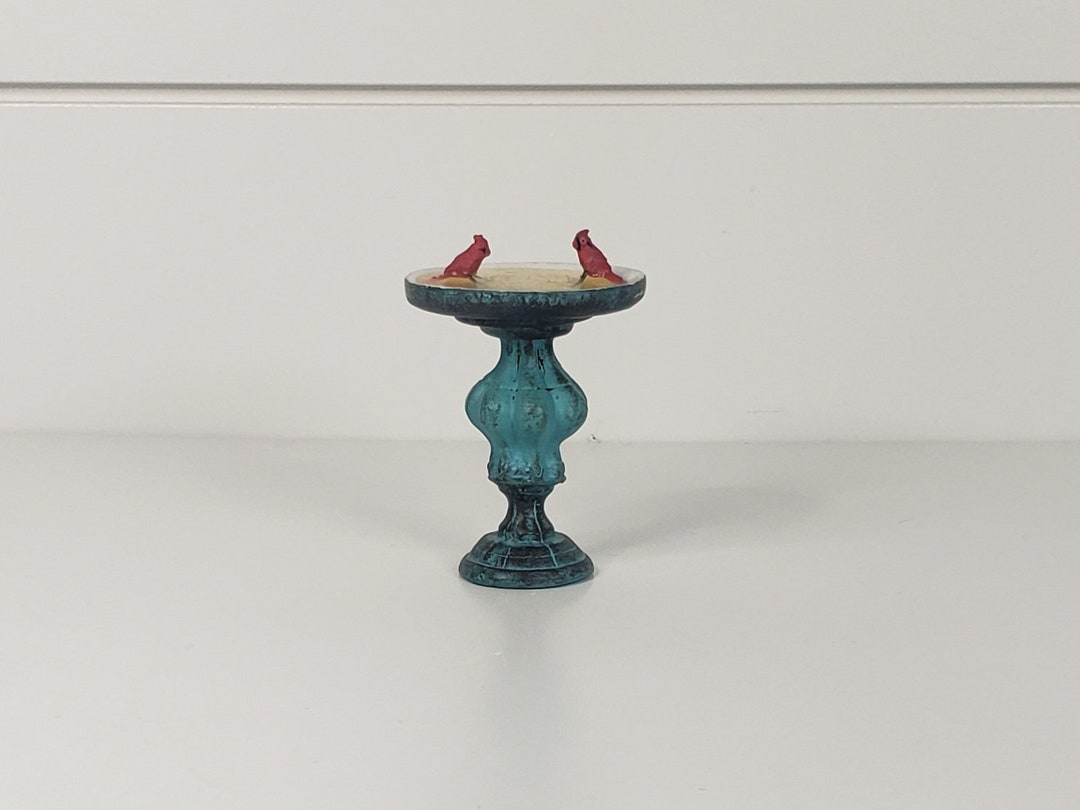 Miniature Birdbath for Dollhouse Miniature Exterior Etsy