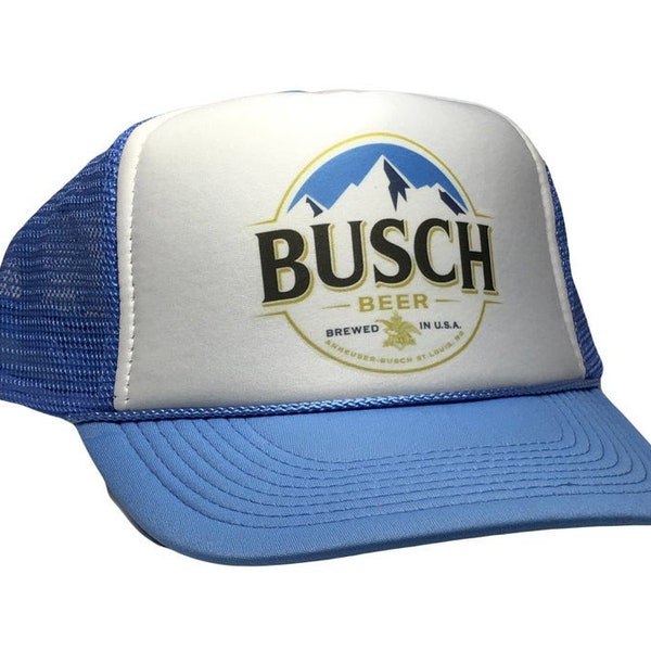 Busch Beer Hat Trucker hat snap back style cap summer  hat