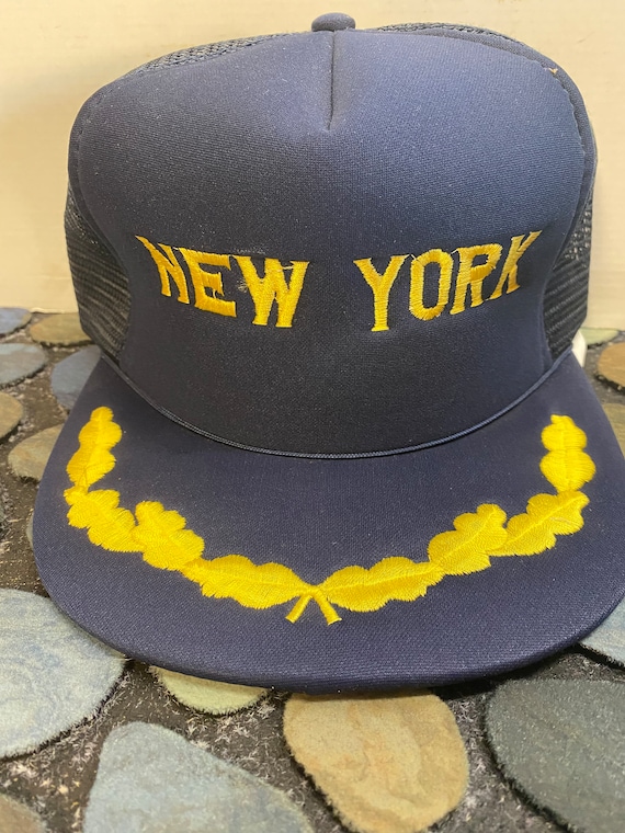 Vintage New York City Hat Navy/Goldsummer hat - image 1