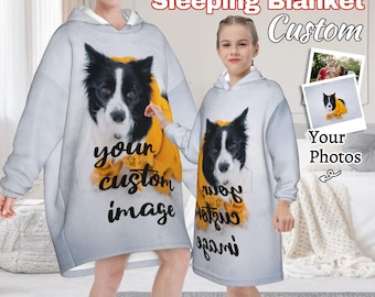Manta con capucha con foto personalizada, mantas con capucha personalizadas con imágenes, manta con capucha personalizada para niños, manta con capucha personalizada para mujeres