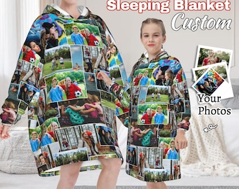 Manta con capucha personalizada con foto, mantas con capucha personalizadas con imágenes, manta con capucha personalizada para niños, manta con capucha personalizada para mujeres