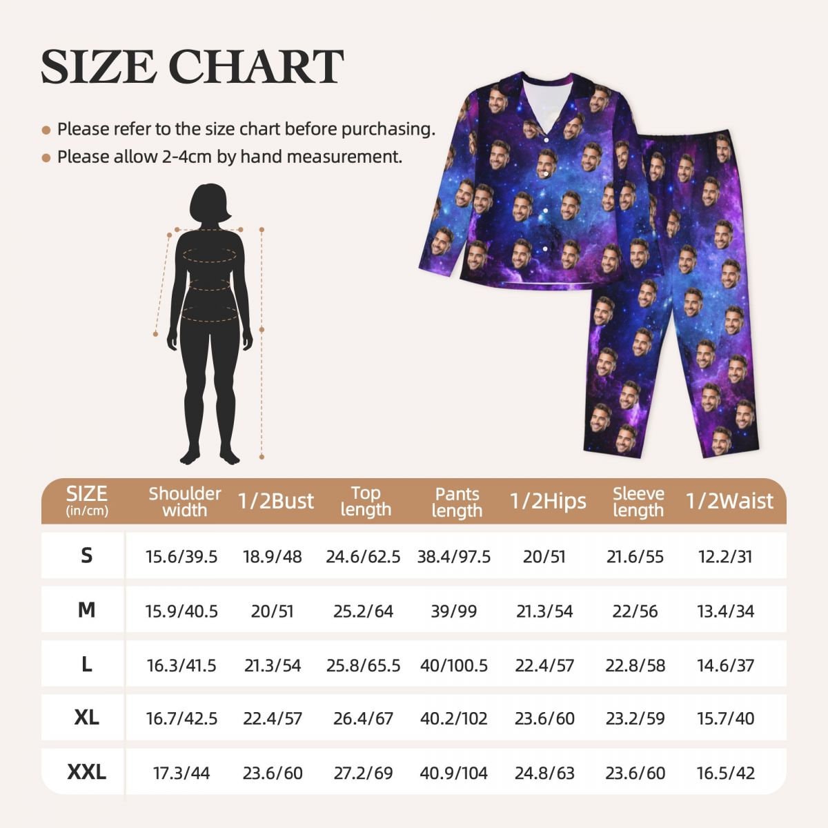 Discover Custom Face Photo Pajamas for Women, Personalized Photo Face Women Pajama Set, Home Wear Set, Best  Gift for Wife Family and Friends