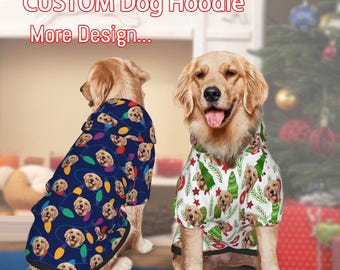 Personalisierter Haustier Hoodie, Gesicht Personalisierter Katzen Hoodie, Personalisiertes Haustier Warmer Pullover Hoodie für Hunde & Katzenwelpen
