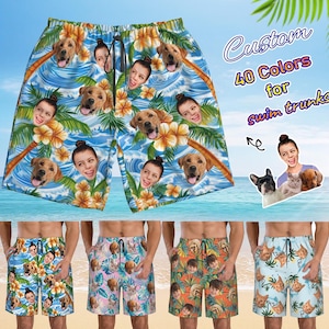 Custom Face Swim Trunk, Funny Swim trunks, Personalized Men Swim Trunks Face on Bathing Suit, Custom Face Men Swimwear, Best Gifts for Him