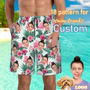 Custom Face Swim Trunk, Funny Swim trunks, Personalized Men Swim Trunks Face on Bathing Suit, Custom Face Men Swimwear, Best Gifts for Him