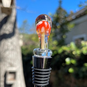 Handmade Glass Mushroom Bottle Stopper – Brea, California Forest Art