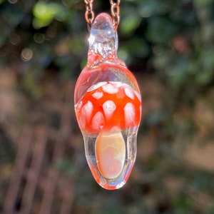 Mushroom Glass Pendant