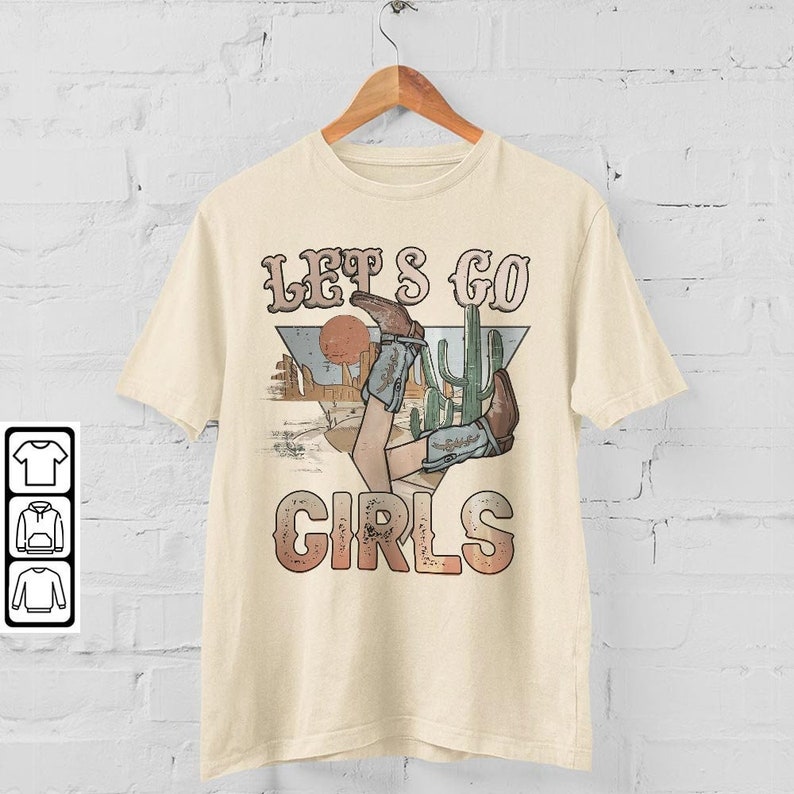 Let's Go Girls Shirt Western Cowboy Y2K Retro Western - Etsy