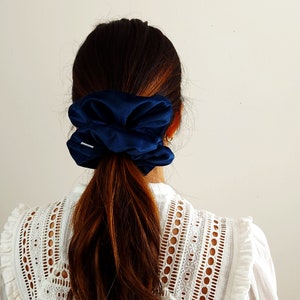 XXL Scrunchie XL Scrunchie Velvet Scrunchy 1 pc Extra Large Oversized luxe hair tie small gifts for her birthday gift Jumbo Scrunchies image 8