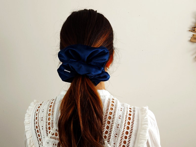 XXL Scrunchie XL Scrunchie Velvet Scrunchy 1 pc Extra Large Oversized luxe hair tie small gifts for her birthday gift Jumbo Scrunchies image 8