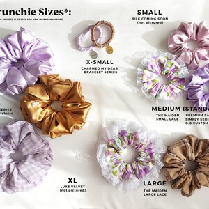 XXL Scrunchie XL Scrunchie Velvet Scrunchy 1 pc Extra Large Oversized luxe hair tie small gifts for her birthday gift Jumbo Scrunchies image 9