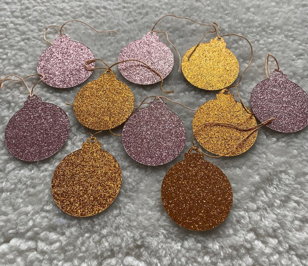 Christmas Gift Tags, Bulb Gift Tags, Holiday Gift Tags, Glitter Gift ...