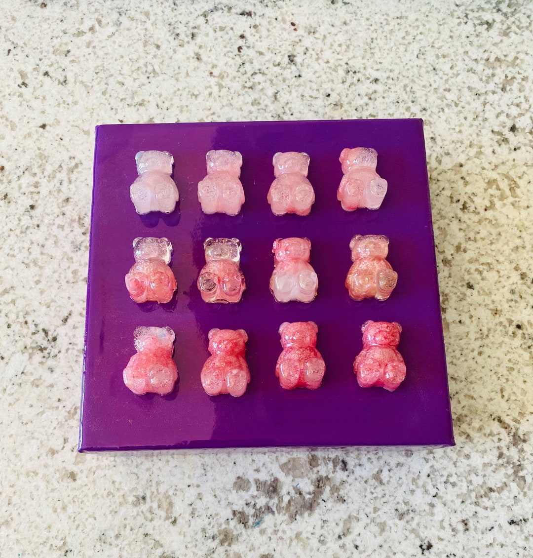 Resin Gummy Bear Art Gummy Bear Wall Art Gummy Bear Gift Etsy