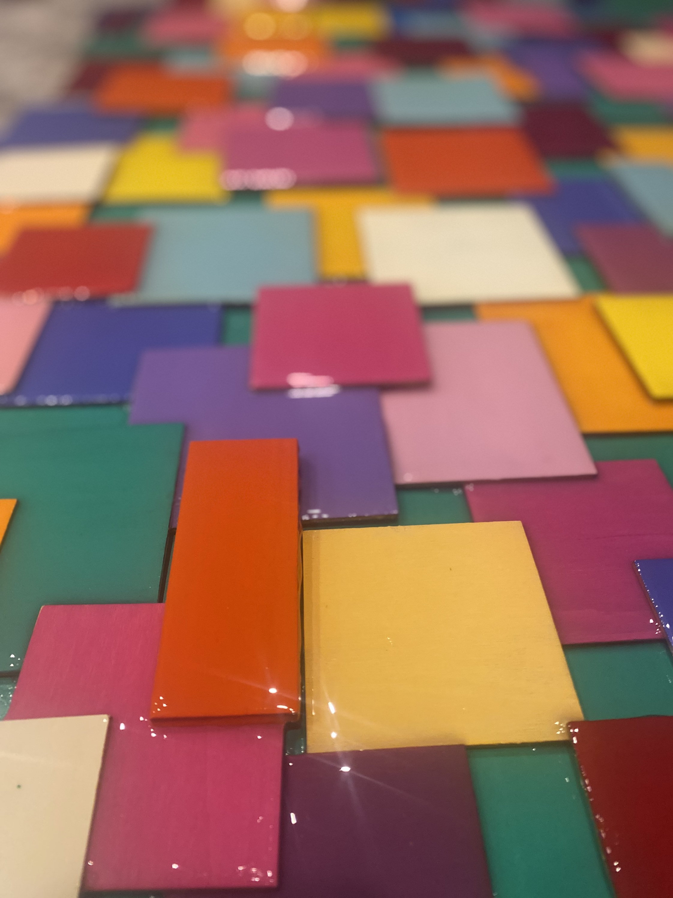 Wall Sculpture Epoxy Resin Wall Art Colorful Wood Wall Decor Extra