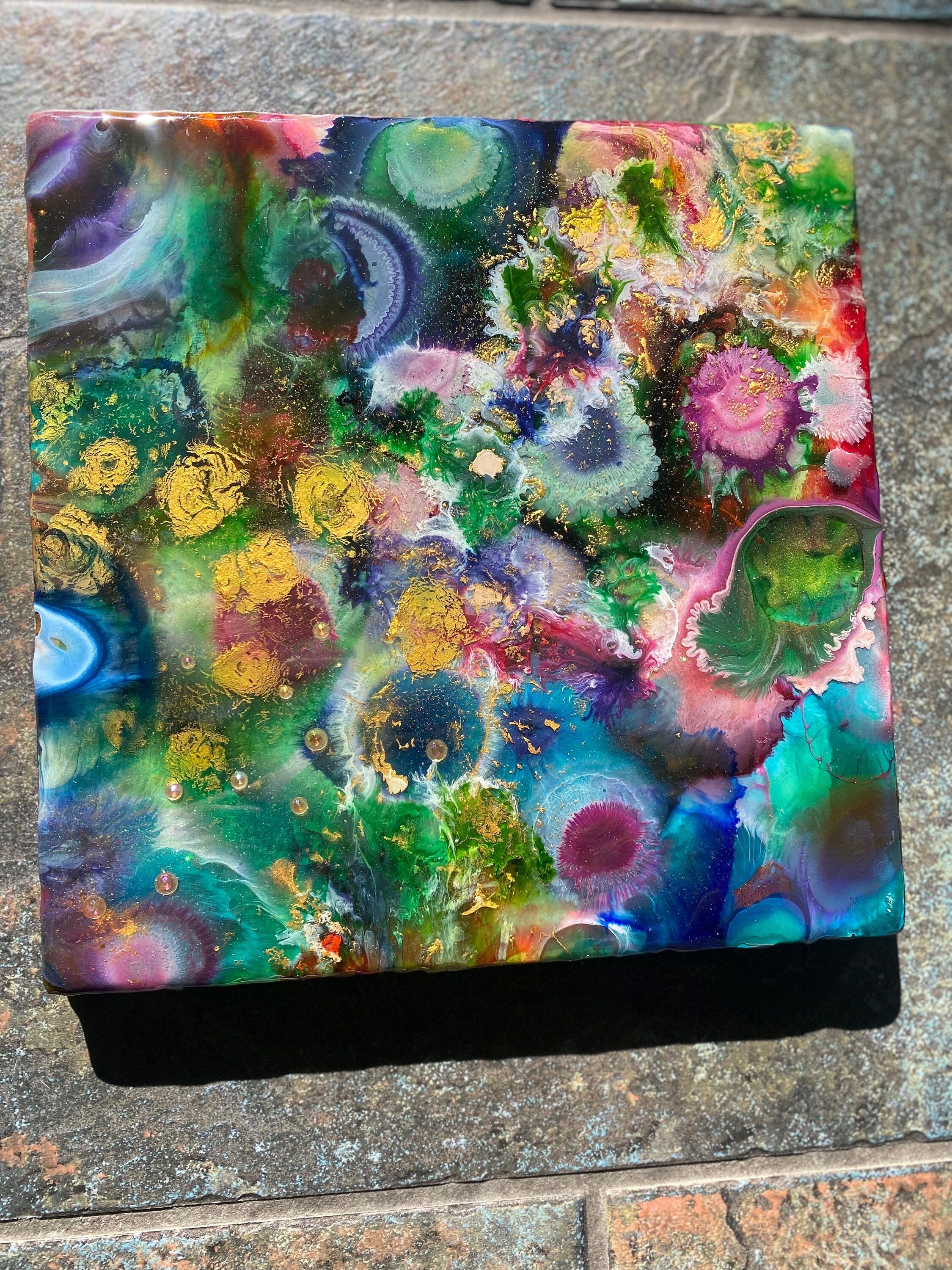 Resin Wall Decor Resin Artwork 3D Resin Artwork Modern Resin Wall Art