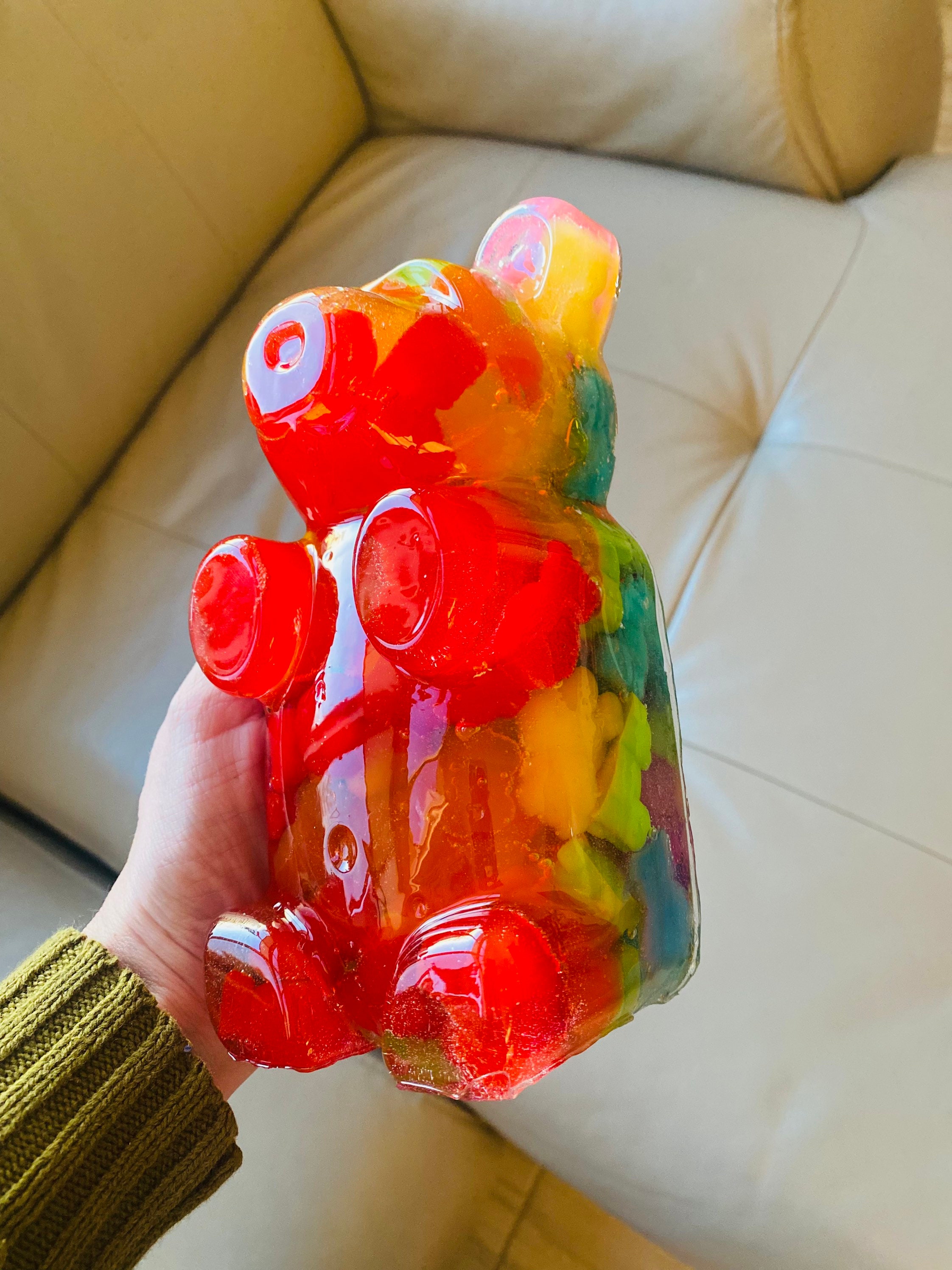 Giant Gummy Bear Candy Sweet Treat Flexible Plastic Mold For Resin Crafts