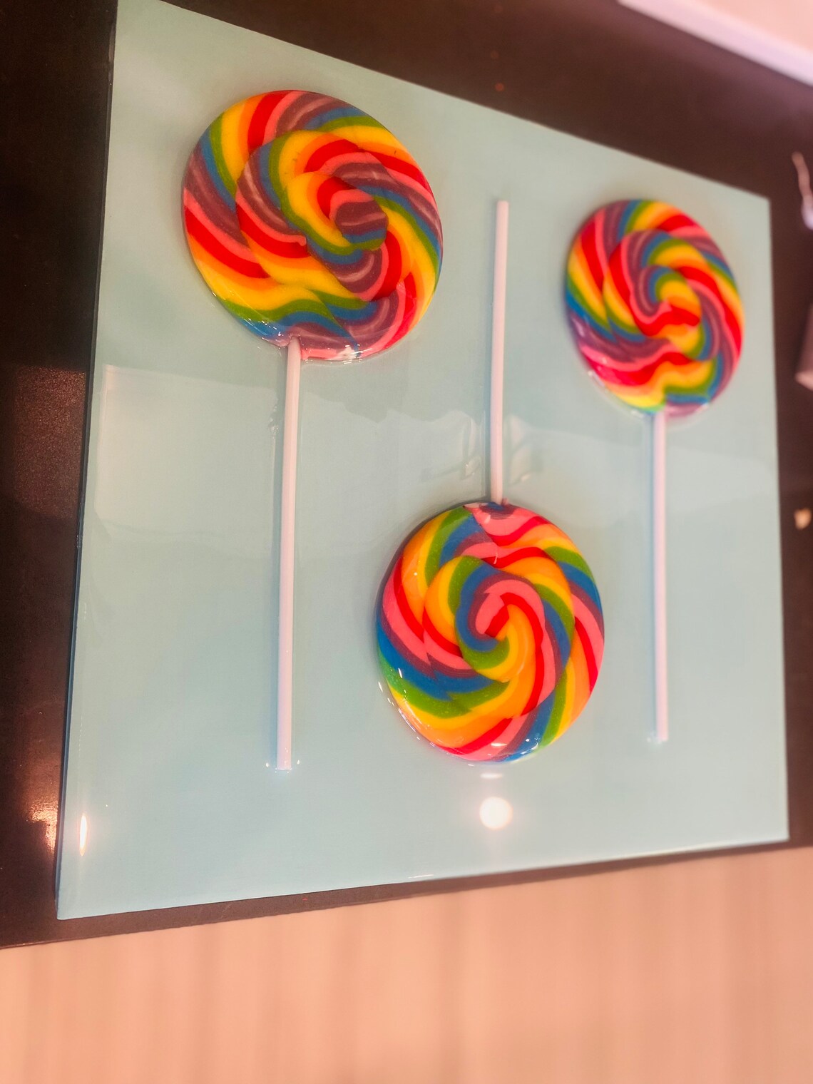 Resin Candy Art Sucker Wall Decor Candy Wall Art Resin - Etsy