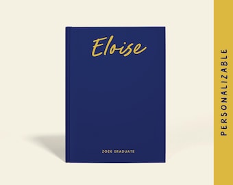 Personalized 2026 Graduate Notebook: Custom Hardcover or Paperback Journal