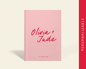 Personalized Wedding Journal: Hardcover or Paperback