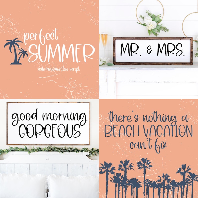 Cute Handwritten Font Bundle for Cricut, Cute Cursive Handwriting for Goodnotes, Procreate, SVGs, Cute Script Favorites Font Bundle image 6