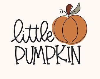 Little Pumpkin SVG for Cricut, Cute Pumpkin PNG for Stickers, Sublimation, TShirts, Baby Clothes & More, Cute Fall SVG