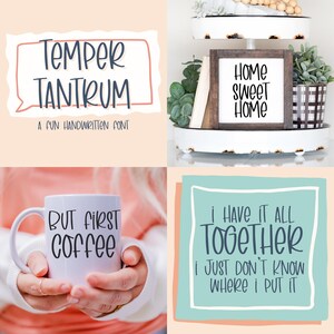 Cute Handwritten Font Bundle for Cricut, Cute Cursive Handwriting for Goodnotes, Procreate, SVGs, Cute Script Favorites Font Bundle image 10