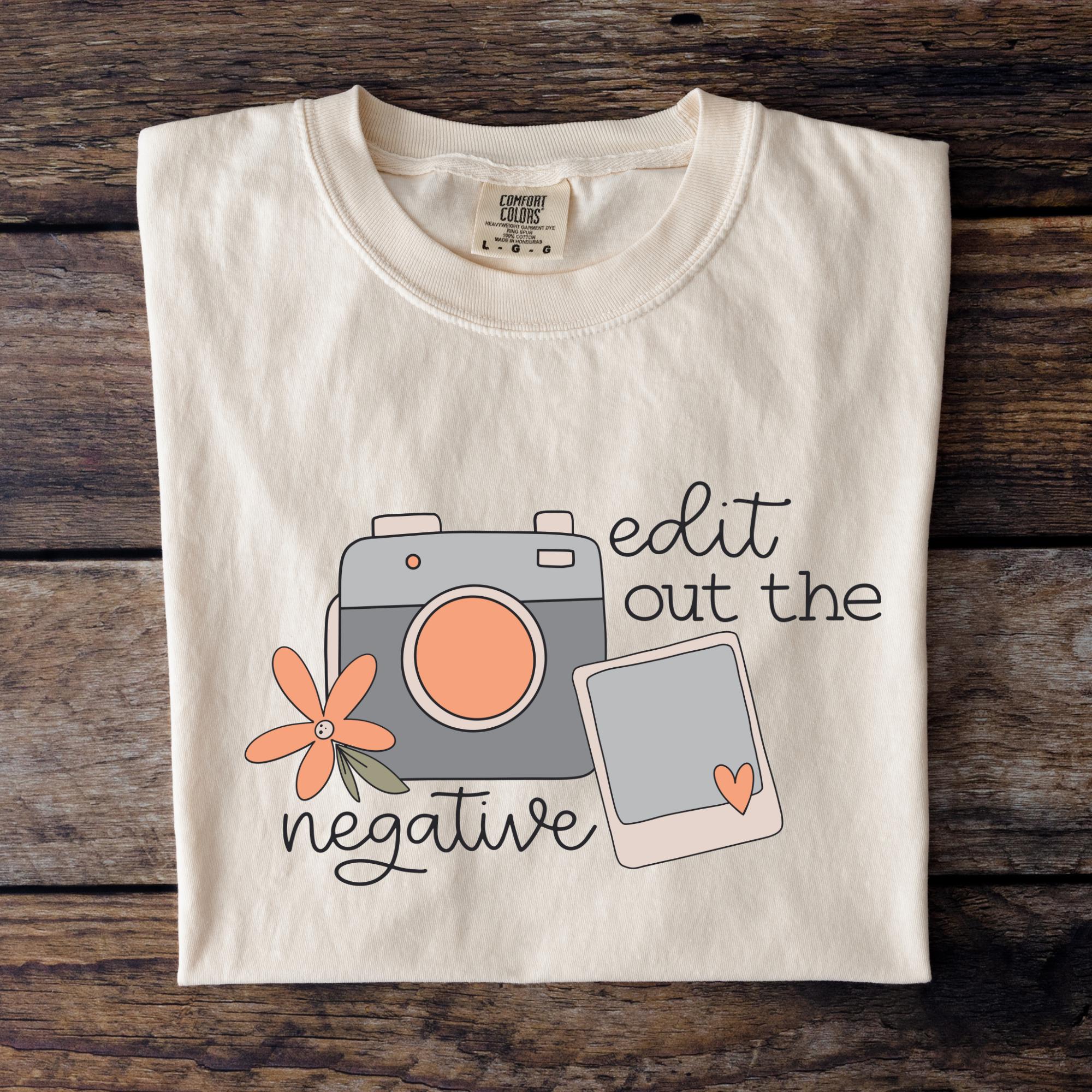 Edit Out the Negative SVG File for Cricut, Cute Camera Inspirational ...