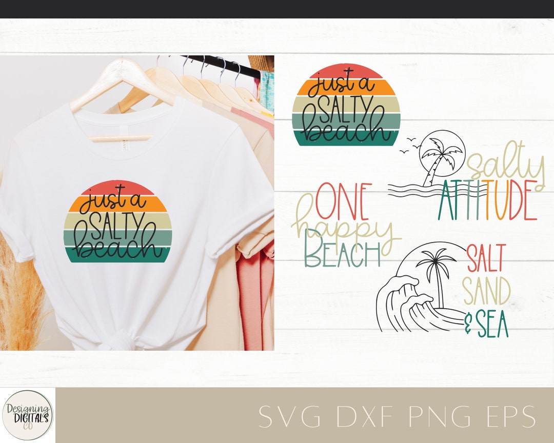 Funny Beach SVG Bundle, Sarcastic Beach Quotes, Summer Clipart, Island