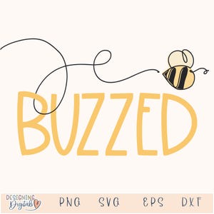 Arquivo SVG Buzzed Bee para Cricut, Copo de vinho engraçado Bumble bee, PNG de acampamento sarcástico para sublimação, camisetas, Koozie de lata, design de refrigerador de lata