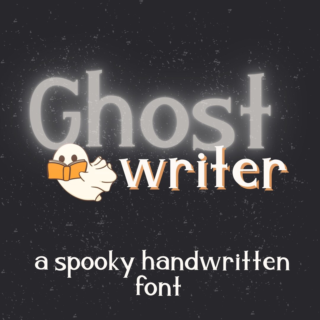 Halloween Handwritten Font: Ghost Writer - Cricut, Goodnotes, Procreate ...