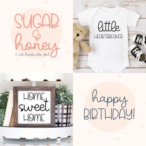 Cute Handwritten Font Bundle for Cricut, Cute Cursive Handwriting for Goodnotes, Procreate, SVGs, Cute Script Favorites Font Bundle image 8