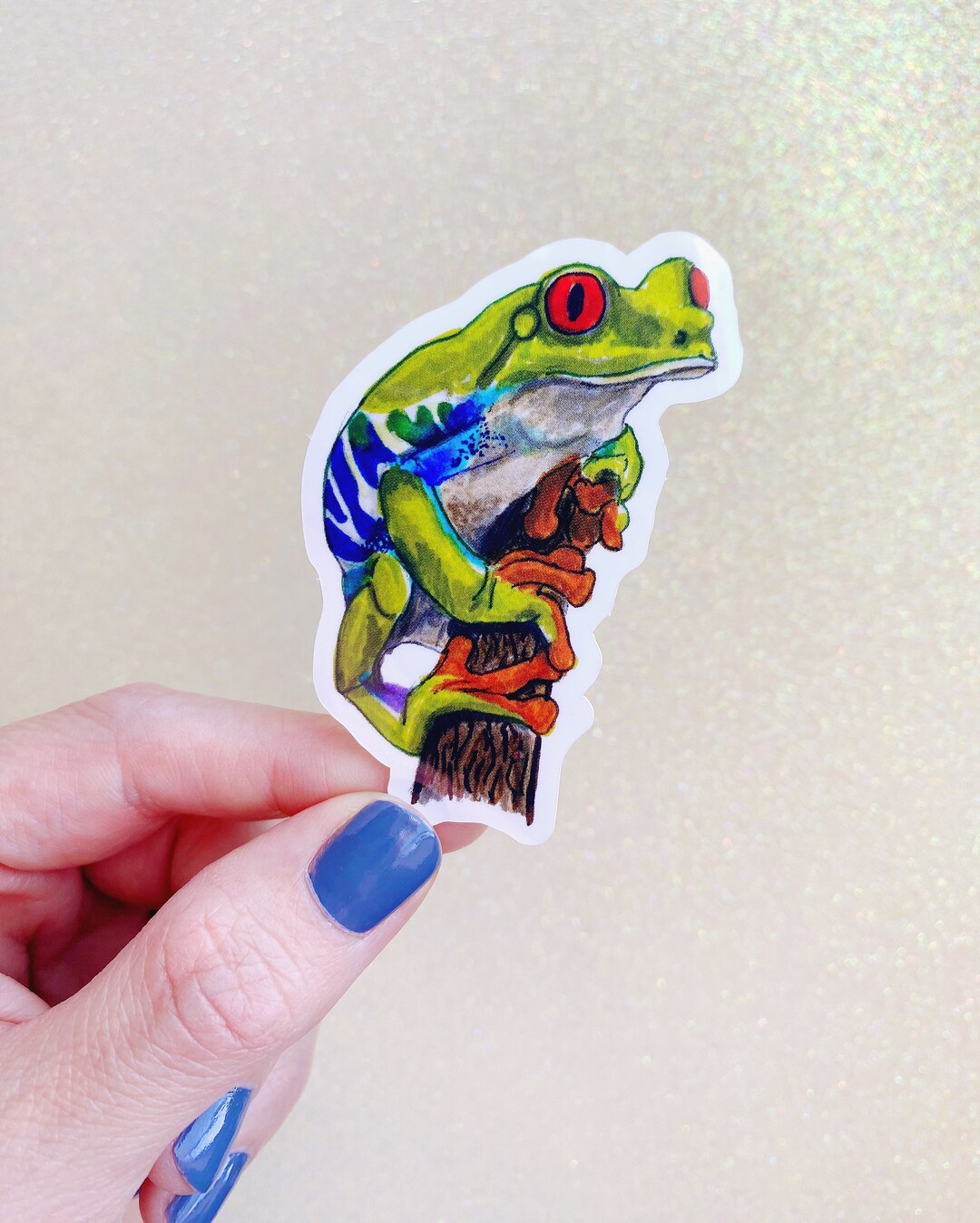 Red Eyed Treefrog Vinyl Sticker // Frog Sticker // Treefrog Sticker ...