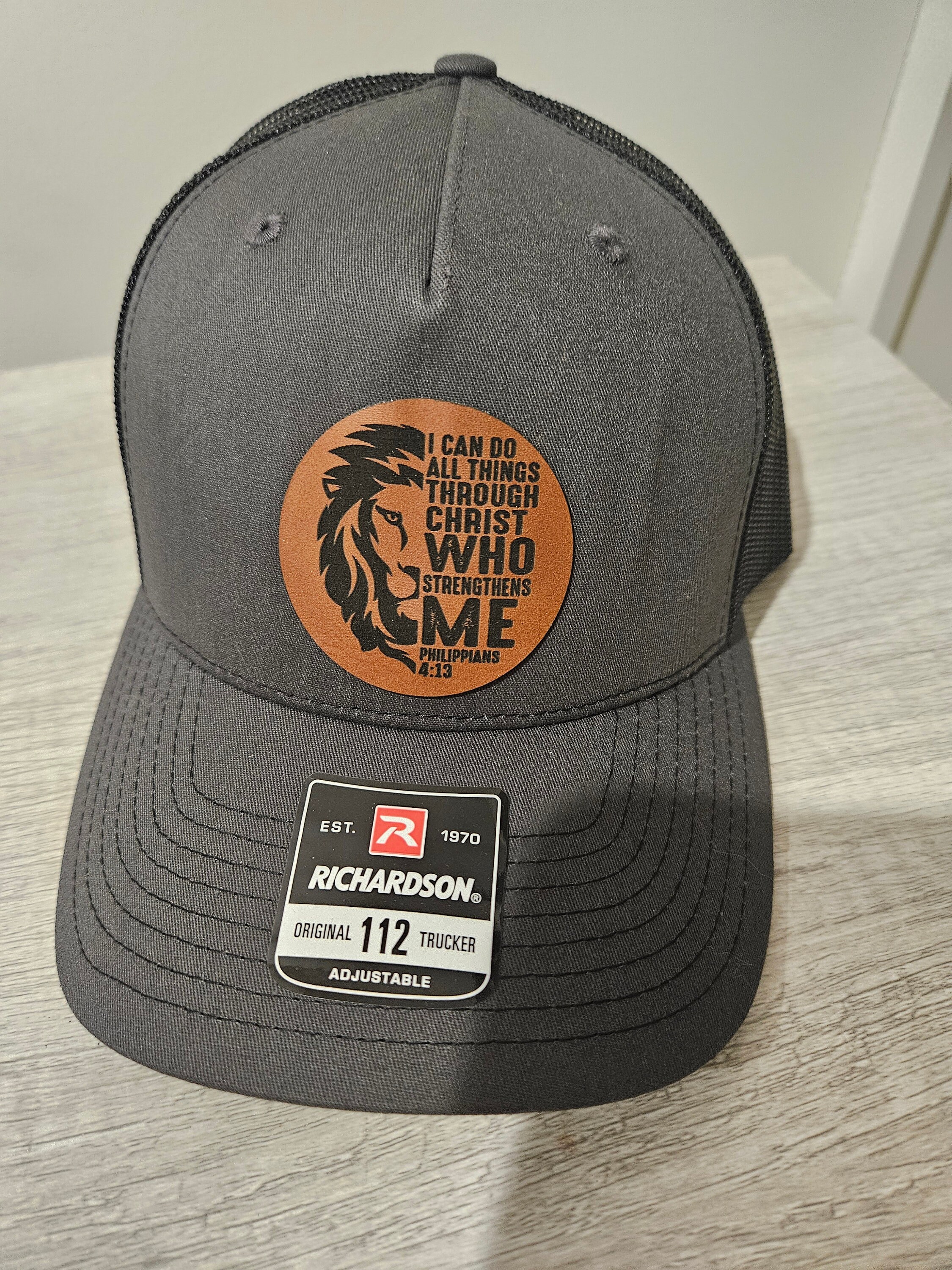 BRAND NEW WITH TAGS I Can Do All Things Scripture Rancher Hat Christian I Can Do All Things Through Christ Philippians 4  main image 3