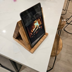 Wood Tablet IPAD Stand