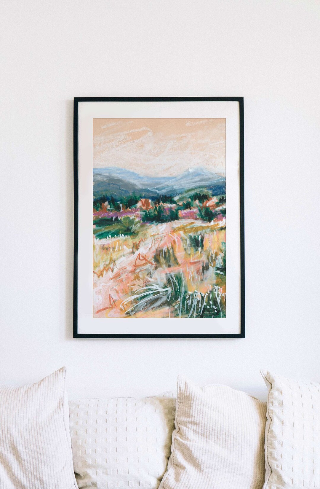 Colorado Springs Art Print: Abstract Mountain Landscape, Fine Art ...