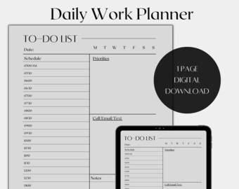 Planificador digital de trabajo desde casa, Planificador de trabajo para ipad, Buenas notas del planificador de trabajo, Horario de trabajo diario, Horario de trabajo, Planificadores de trabajo, lista de verificación
