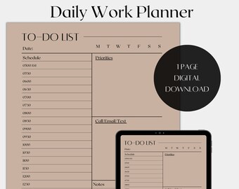 Planificador digital de trabajo desde casa, Planificador de trabajo para ipad, Buenas notas del planificador de trabajo, Horario de trabajo diario, Horario de trabajo, Planificadores de trabajo, lista de verificación