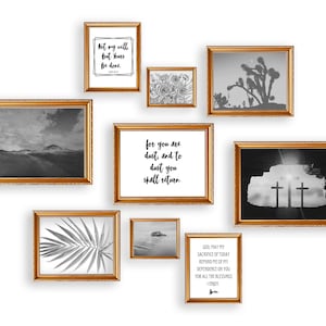 Liturgical Living Collection - LENT WALL Decor SET of 9 Prints - Christian Wall Art - Digital Download- Instant Catholic Art