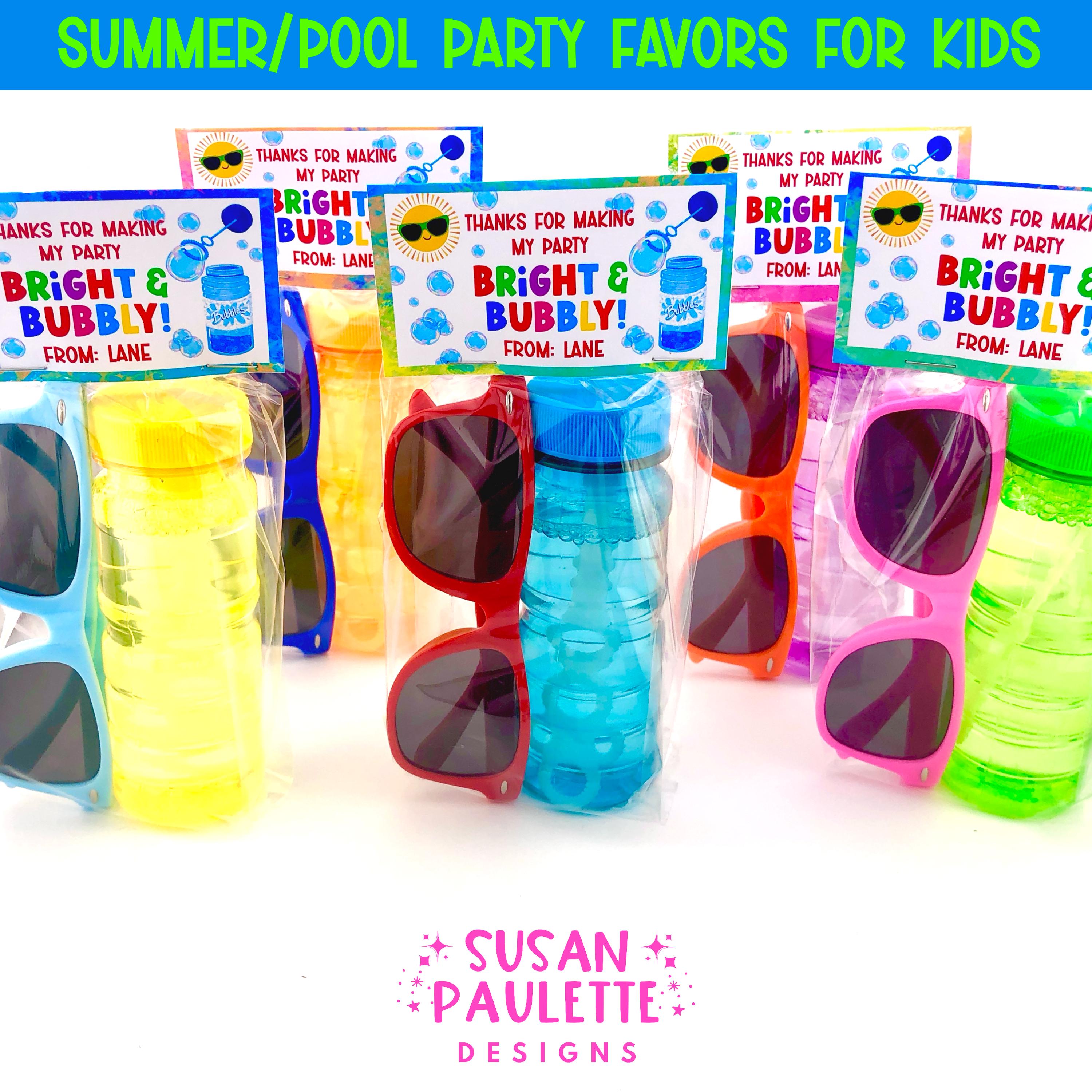 Kids Pool Party Favors, Summer Birthday Party Favors, Summer 