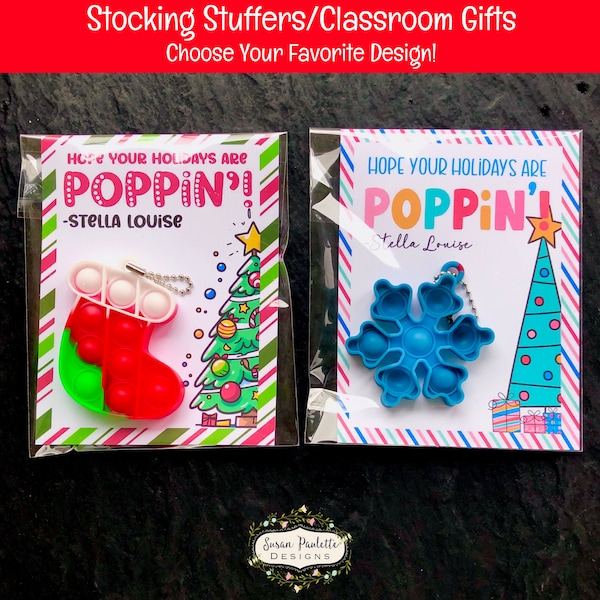 Christmas Party Favors, Kids Stocking Stuffers, Christmas Student Favors, Holiday Party Favors, Christmas Classroom Gift