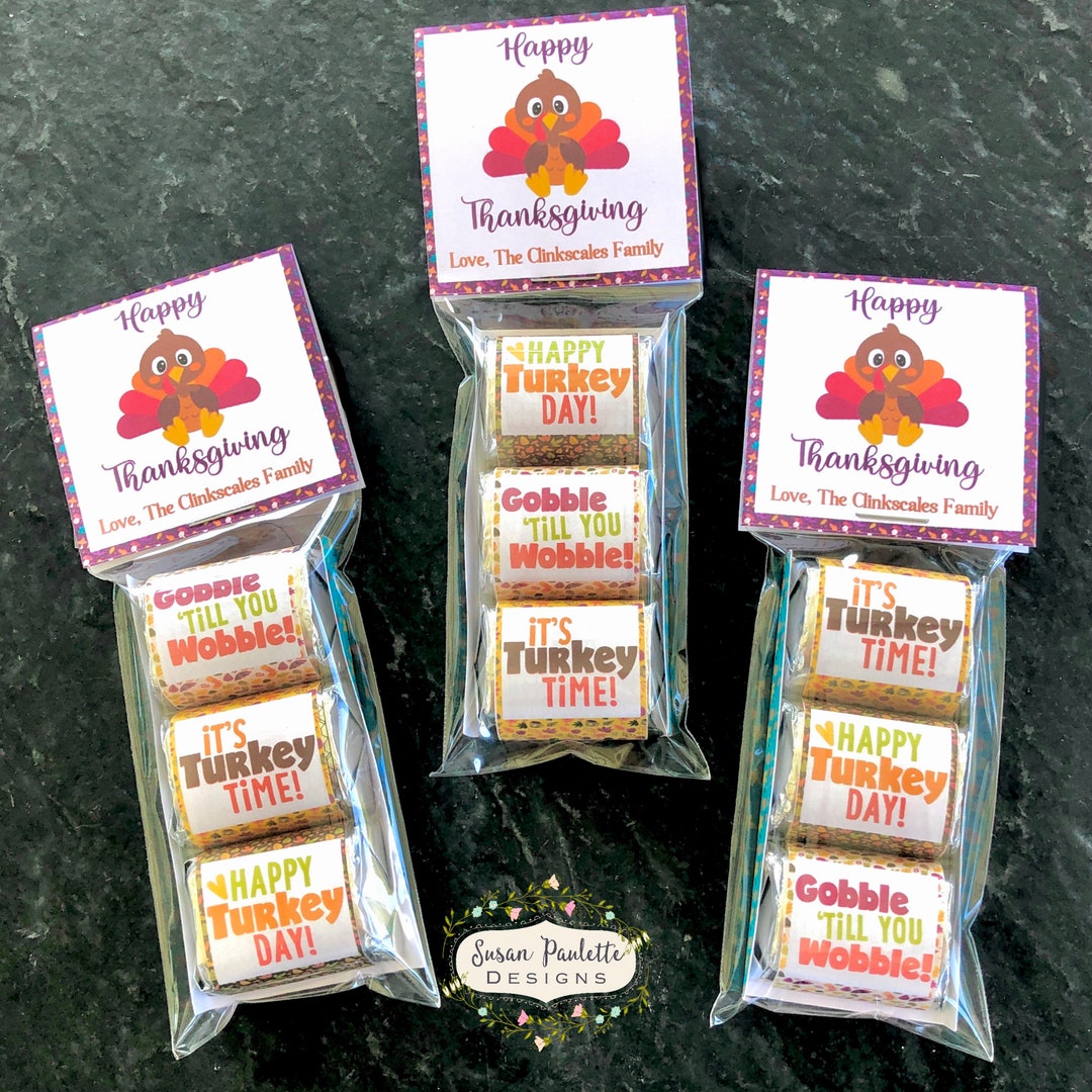 Thanksgiving Party Favors, Holiday Chocolate Wrapper Templates ...