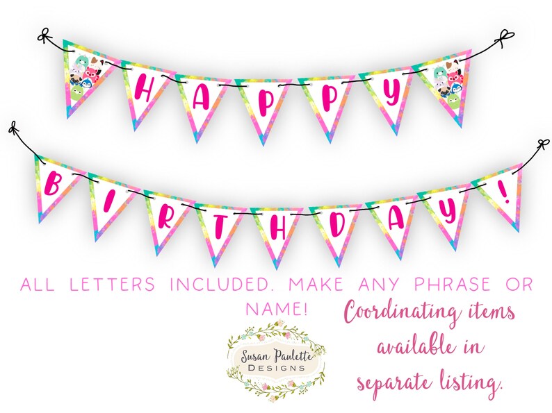 Rainbow Squishy Treat Tags for Squishy Party Kids Birthday - Etsy