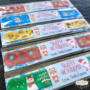 Christmas Party Favors, Holiday Slap Bracelet Gift for Class, Teacher Holiday Gifts for Students,  Non-Candy Stocking Stuffers