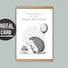 Printable Cute Hedgehog Birthday Card, Funny Printable Animal Birthday ...
