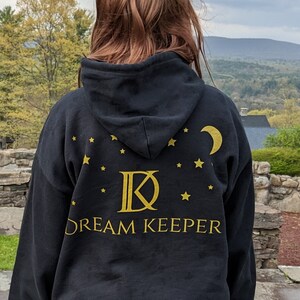 Voller Reißverschluss Hoodie, schwarzer Mond Hoodie für Männer oder Frauen, himmlischer Hoodie, plus Größe Goth, Reißverschluss Pullover, New Age Grunge Hoodie